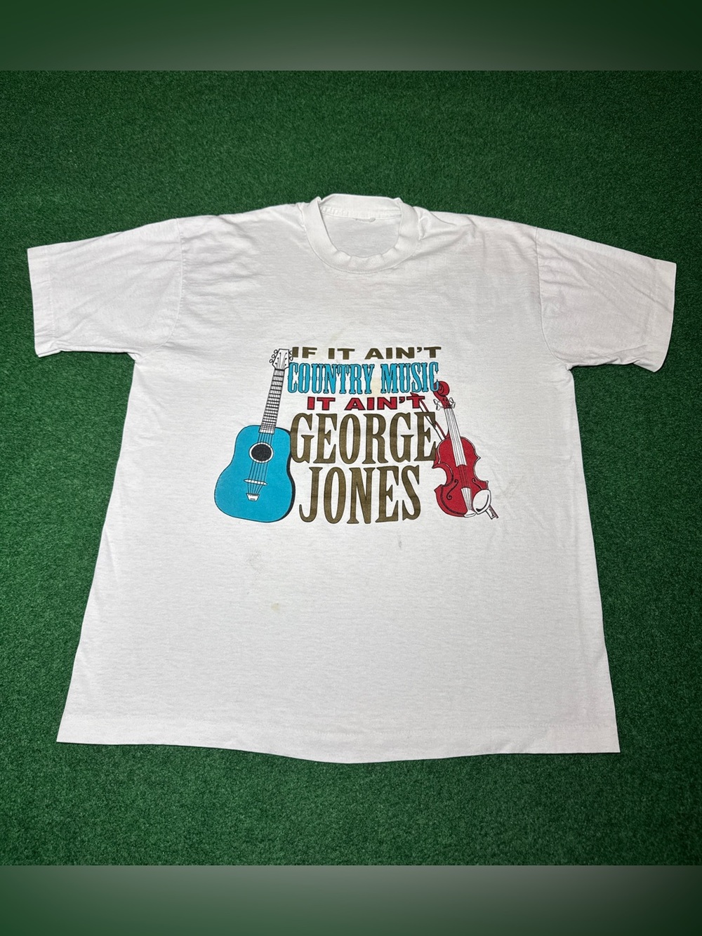 George Jones Country Concert Large 21x27 Music No Show Jones T Shirt